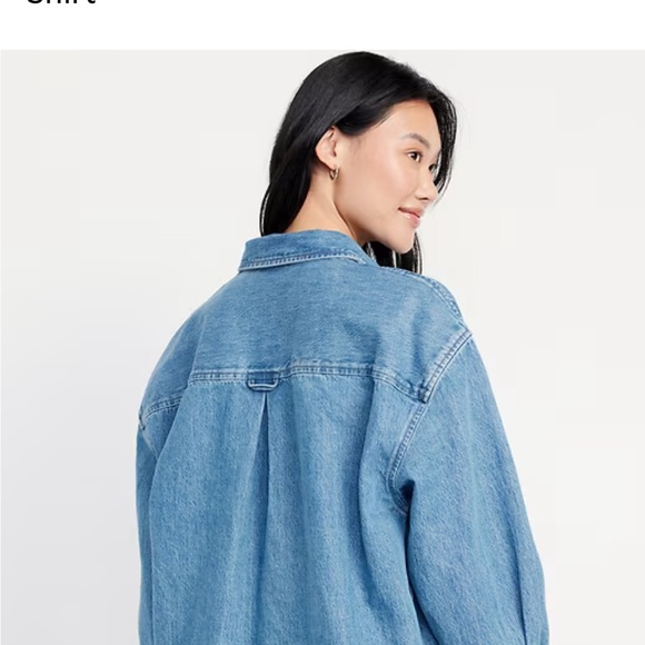 Old Navy Blue Button Down Shirt - Picture 2 of 10